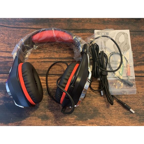 Tatybo XW1 Gaming Headset PC PS5 PS4 Noise-Cancelling Mic Soft Earmuffs Featherw - Picture 3 of 8